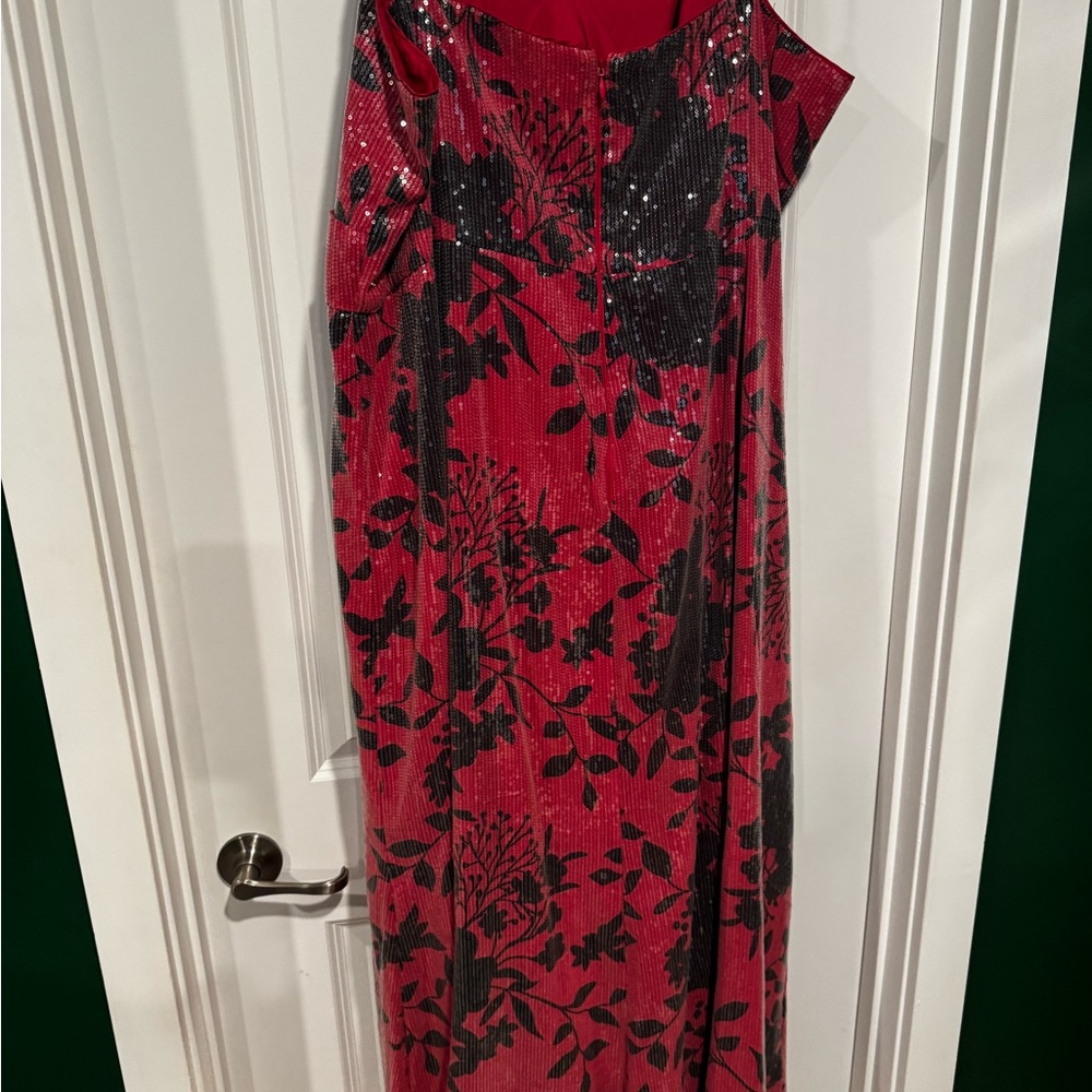 Hutch Floral Slip Dress - Black and Pink - Picture 4 of 5